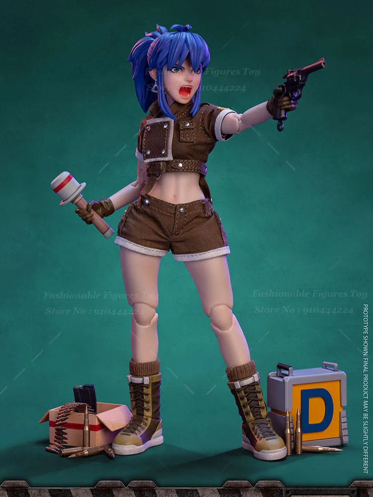TUNSHI STUDIO 1/12 Female Soldier Leona Heidern With Double Head Sculpt Special Effects 6Inch Action Figure Body Toys
