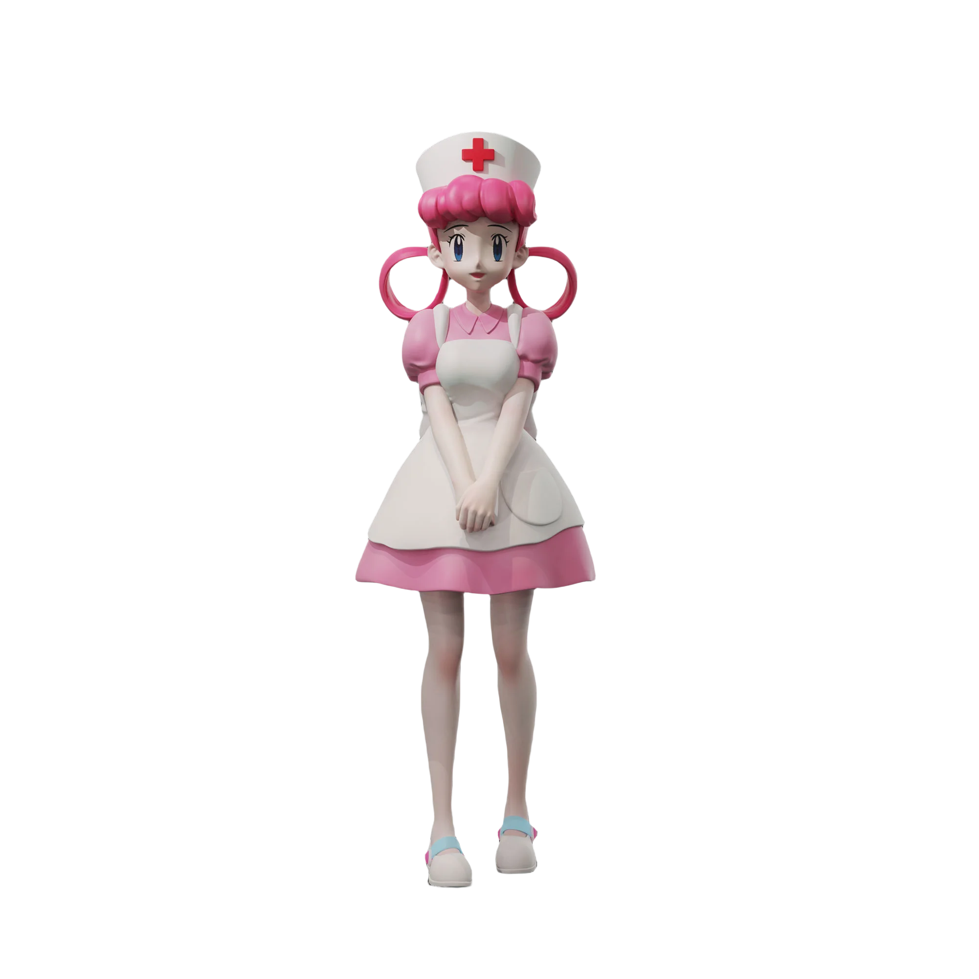 pokemon 1/10 3d Illustrated Handbook Completion Plan Series Team Chansey Nurse Joy Figures Resin Pu Figurine Decor Toy Gift