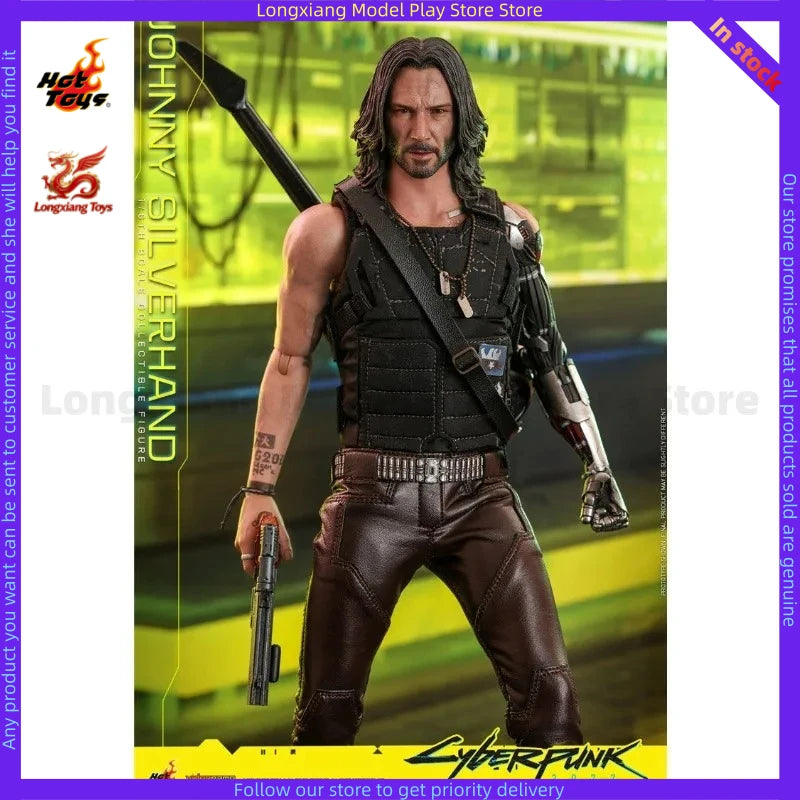 In Stock HOTTOYS HT VGM47 Cyberpunk 2077 Johnny Keanu Reeves Action Figure Model Gift Collection