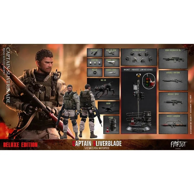 Presale 1/12 Resident Evil Movable Joint Military Dolls Action Figures Model for 6-inch Soldiers Collect Ornaments Display