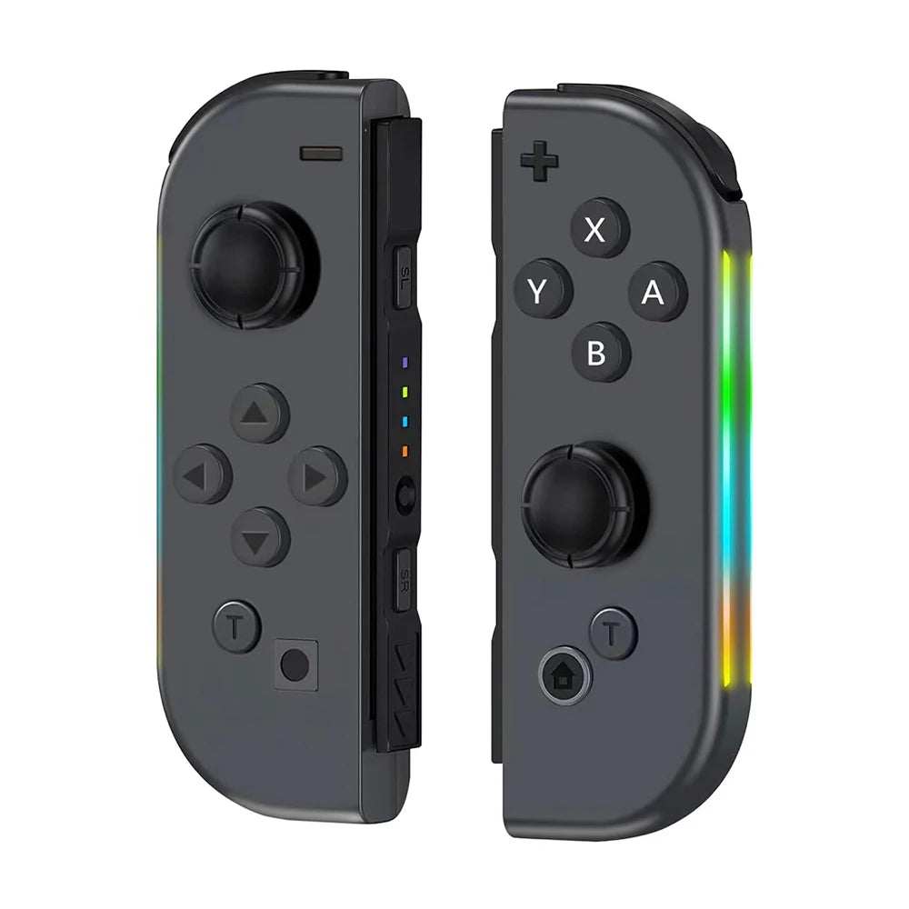 Wireless Game Joypad For Nintendo Switch Controller RGB Color Light Glare Vibration Six-axis Body Sense Joycon L/R Gamepad