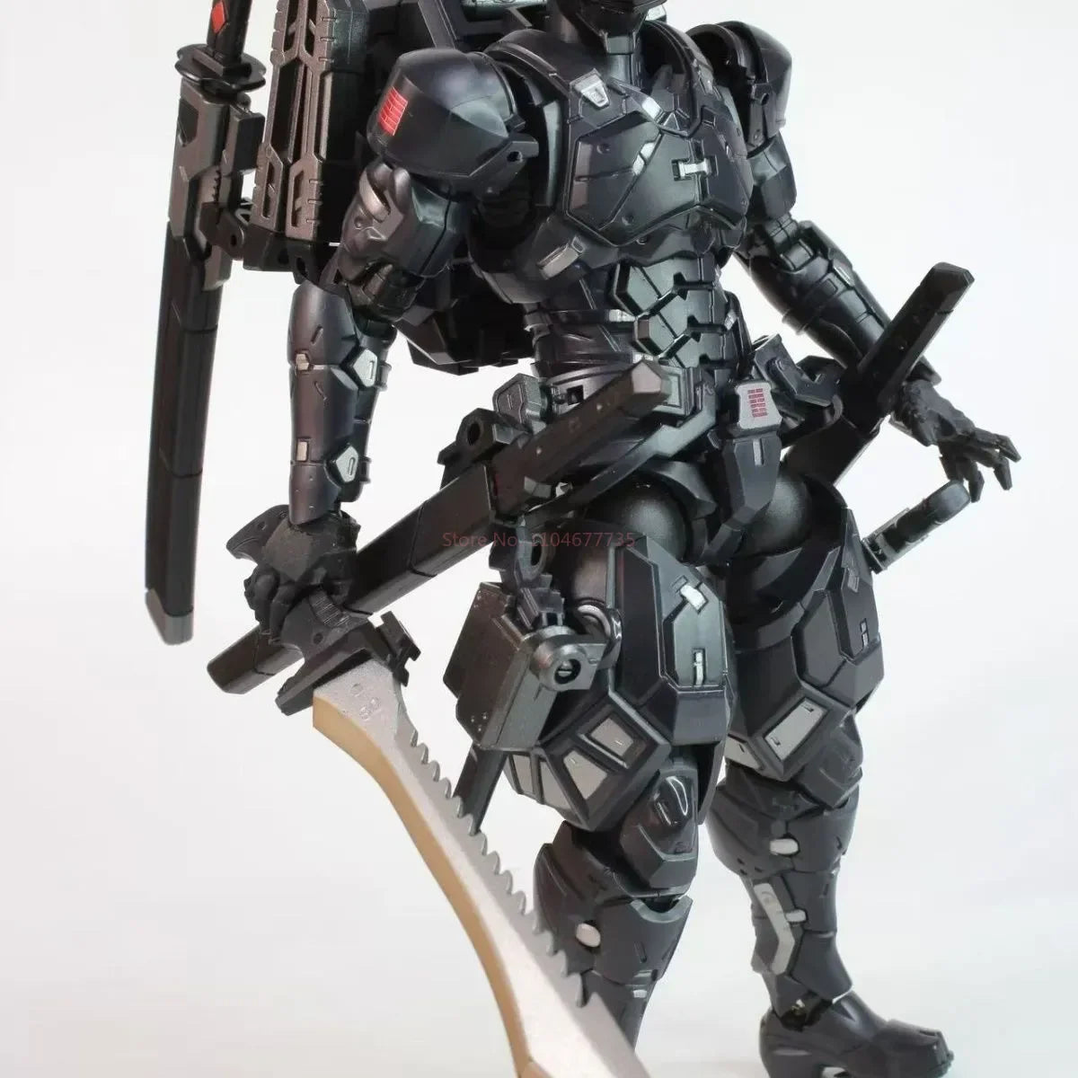 Anime Black Warrior Action Figure Cool Snake Eye Sc001 Black Warrior With Sword Movable Model Figurine For Kid Collection Gifts
