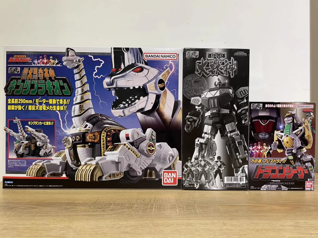 In Stock 100% Original Bandai Super Minipla Kyouryuu Sentai Zyuranger Mighty Morphin Action Figure Toy Friend Gift