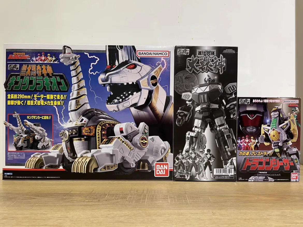 In Stock 100% Original Bandai Super Minipla Kyouryuu Sentai Zyuranger Mighty Morphin Action Figure Toy Friend Gift