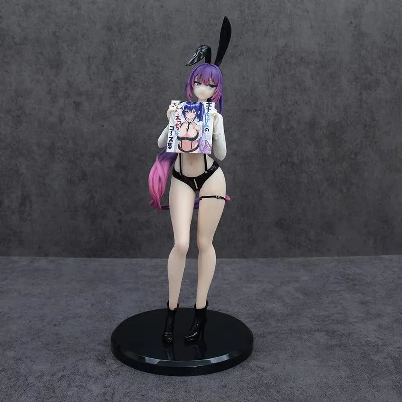 Yuna Bunny Girl Anime Figure Standing Pose Purple Hair Boxed Collectible Model Desktop Decoration Gift For Anime Fans Collectors