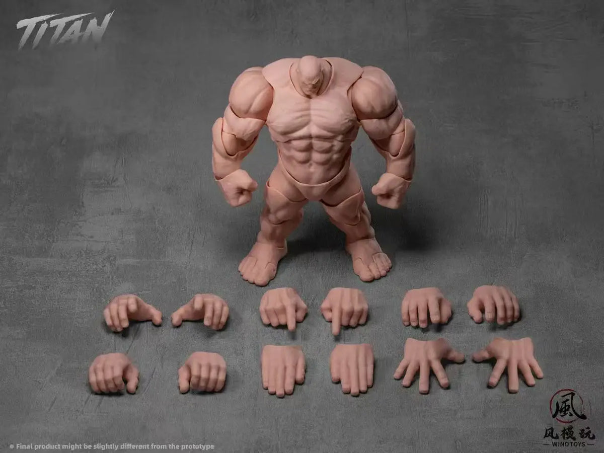 Wind Toys Titan Action Figure 1/12 Super Movable Muscle Body Anime Figures Collectible Model Statue Desktop Ornaments Toys Gifts