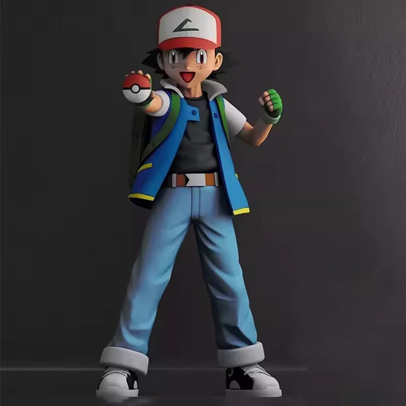 Pokemon Anime Figur Ash Ketchum Figur Limited Edition PVC Action Figur Gk Statue Sammlerpuppen Custom Spielzeug Kinder Geschenke