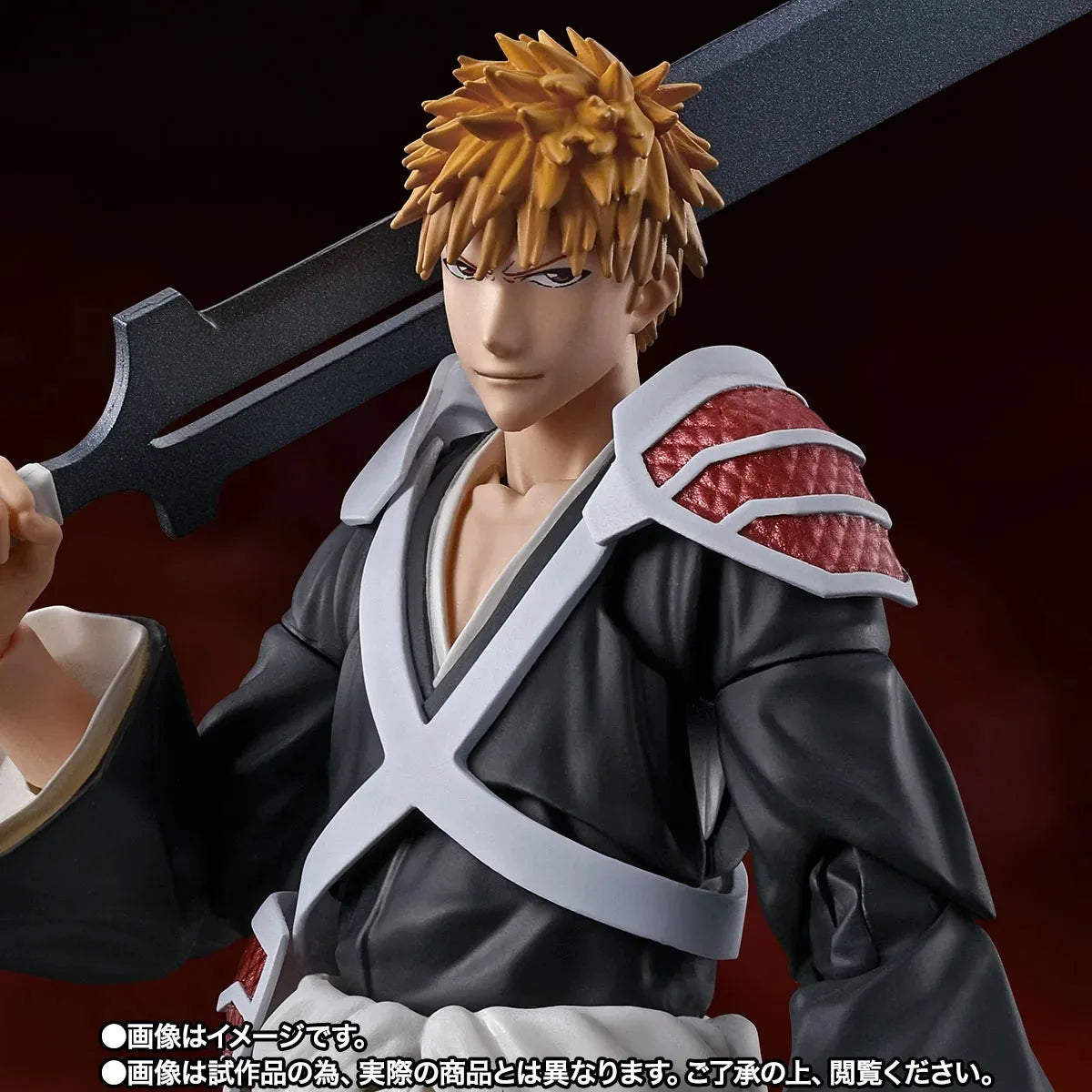 Bandai Genuine Bleach Anime Model Kits Ichigo Kurosaki -Dual Zangetsu Toys SHF Action Figure Assembly Model Gift Kids Christmas