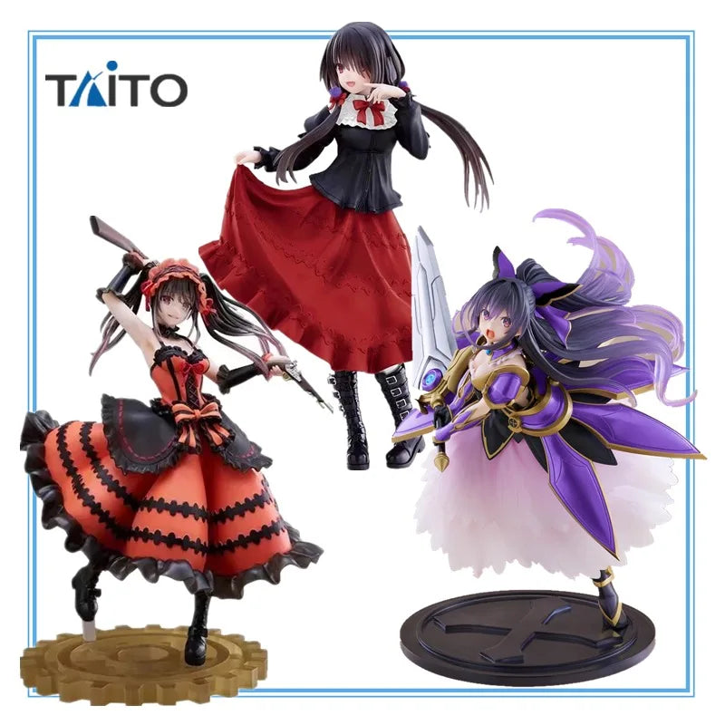 В наличност Оригинална фигурка на Taito DATE A LIVE, художник MasterPiece AMP, Zafkiel Tokisaki, Kurumi Yatogami, Tohka, аниме, модел, играчки, подаръци