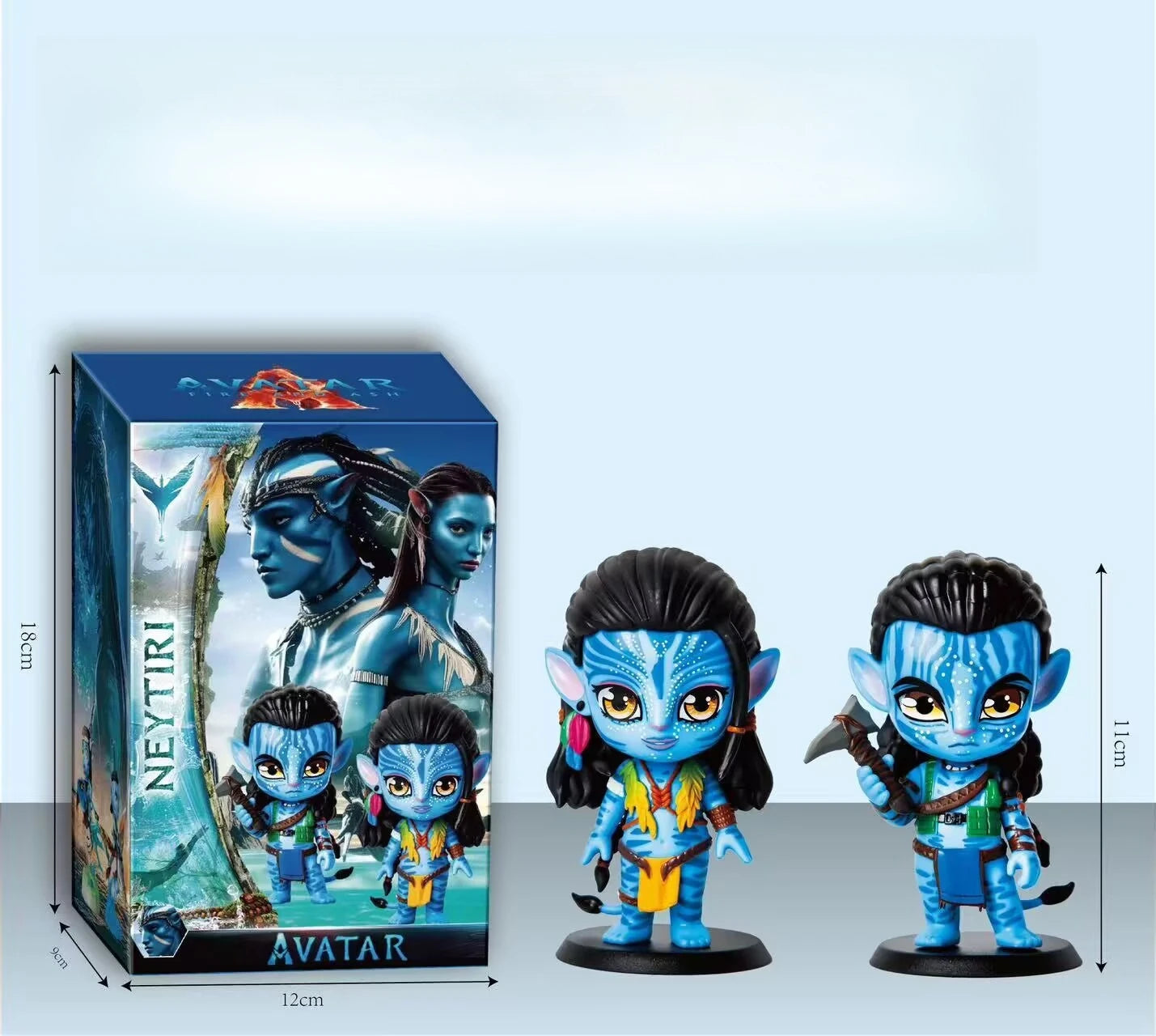 2026 Popular New Q-version Avatar Water Road Figurine Trendy Cartoon Doll Car Figurine PVC Model Toy Blind Box Figurine