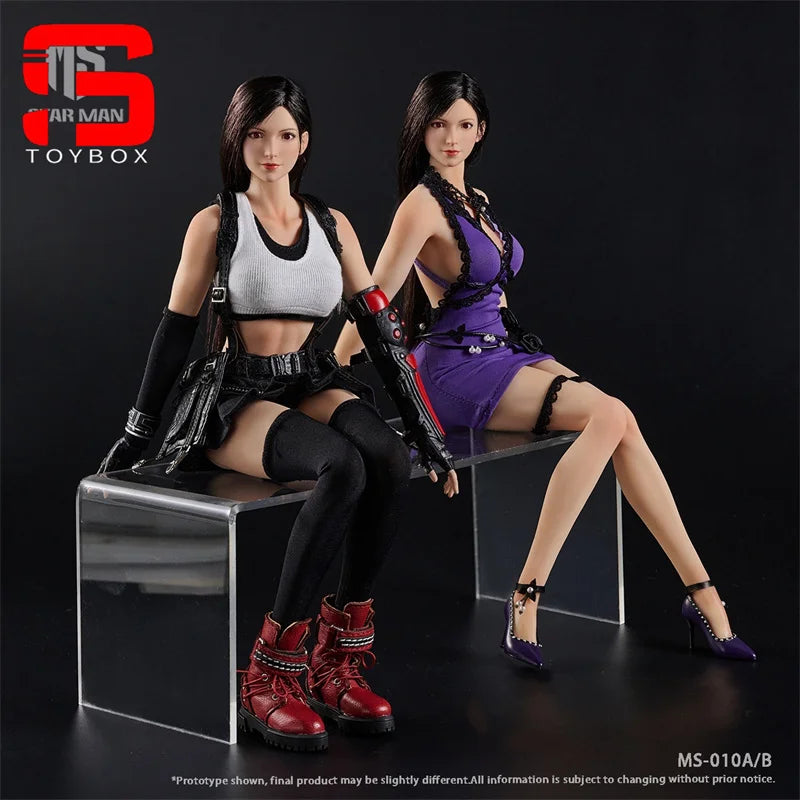 In Stock STAR MAN MS-010 1/6 Tifa Movable Eyes Action Figure 12'' Female Soldier Figurine Full Set Collectible Model Toy