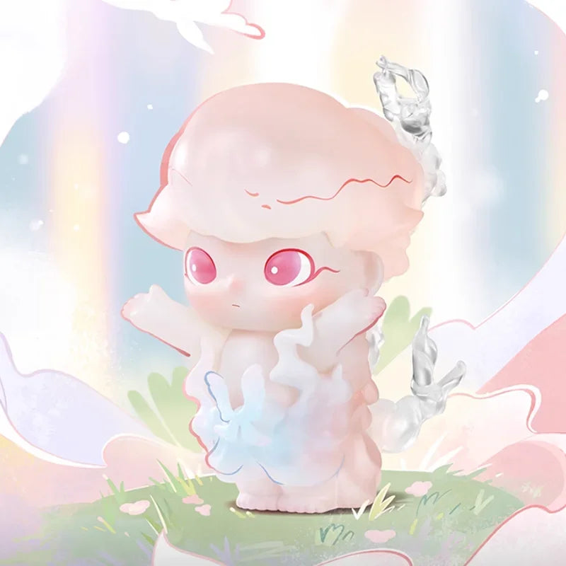 POP MART DIMOO Shapes in Nature Series Blind Box Toys Kawaii Anime Action Figure Surprise Mystery Box Dolls Girls Gift