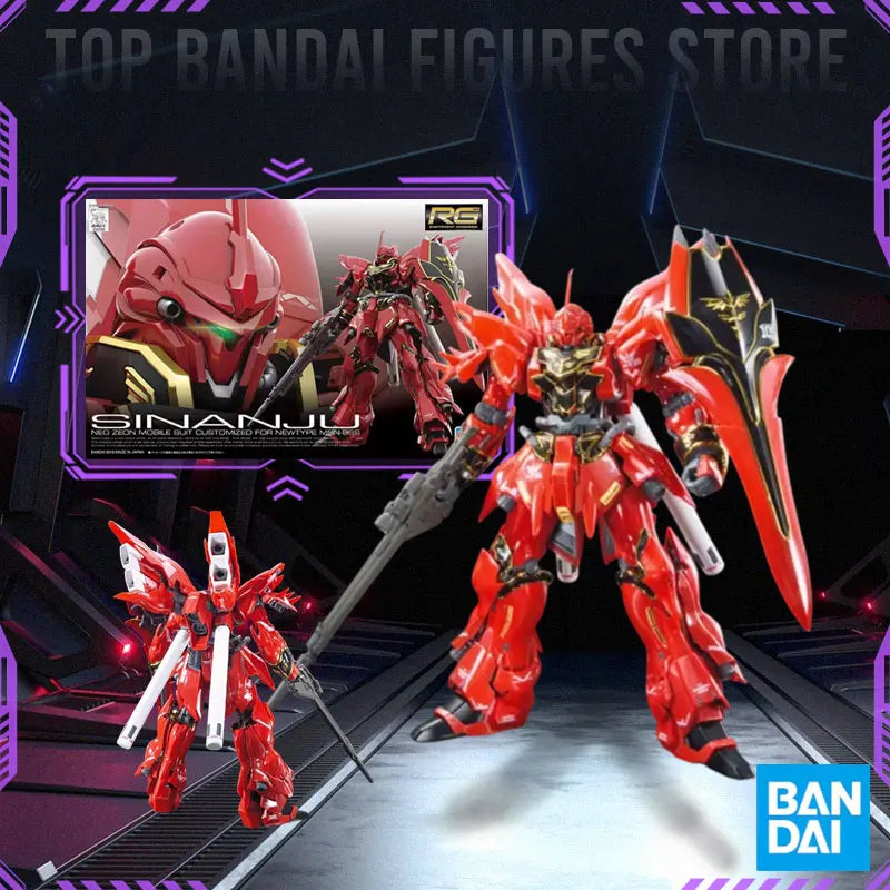 Bandai RG RX-78-2 WING RX-93-V2 UNICORN GOD GUNDAM In stock Anime Original Model Toy Action Figure Robot Collection Toy Gift