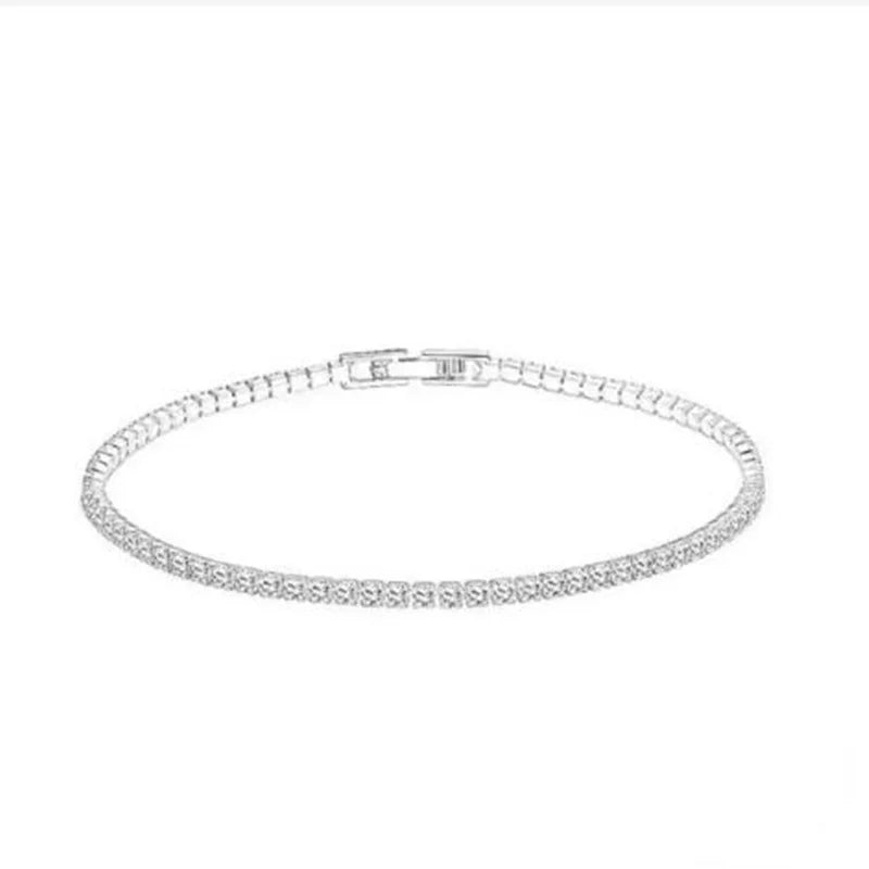 Massives 18K 14K Gold Moissanite Tennisarmband für Damen D VVS1 rundes 925 Sterling Silber Luxusarmband zur Verlobung