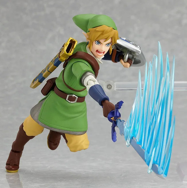 Легендата за Зелда Аниме Фигурка - Дъхът на дивата природа Линк с Master Sword Sky Sword Фигма 153 Модел играчка Подарък за колекционери