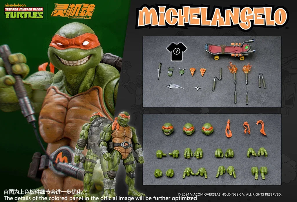 In Stock Lingjihun Teenage Mutant Ninja Turtles Raphael&Leonardo Highly Restored Action Figure Model Collectible Anime Figurine