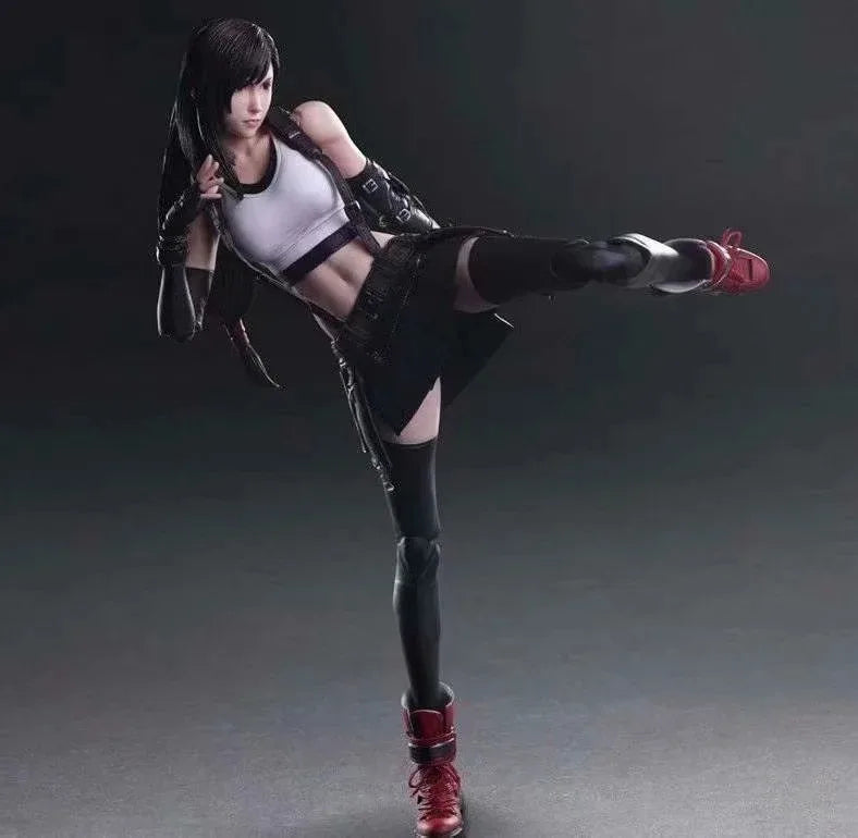 Final Fsy 7 Newest Version Play Arts Kai Tifa Lohart Anime Figure Collectible Toy Boxed In-Sto for Adult Fans