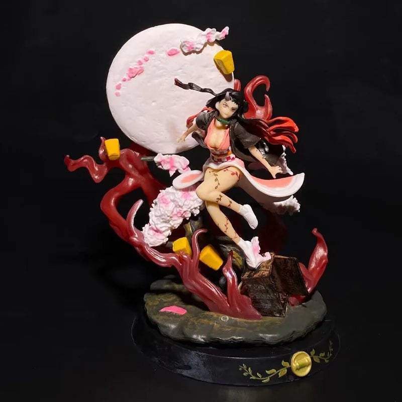 Demon Slayer Figuren Kamado Nezuko Anction Figur GK Puppen 15cm Blut Demo Kunst Anime Figur Kawai Sammeln PVC Modell Spielzeug Geschenk