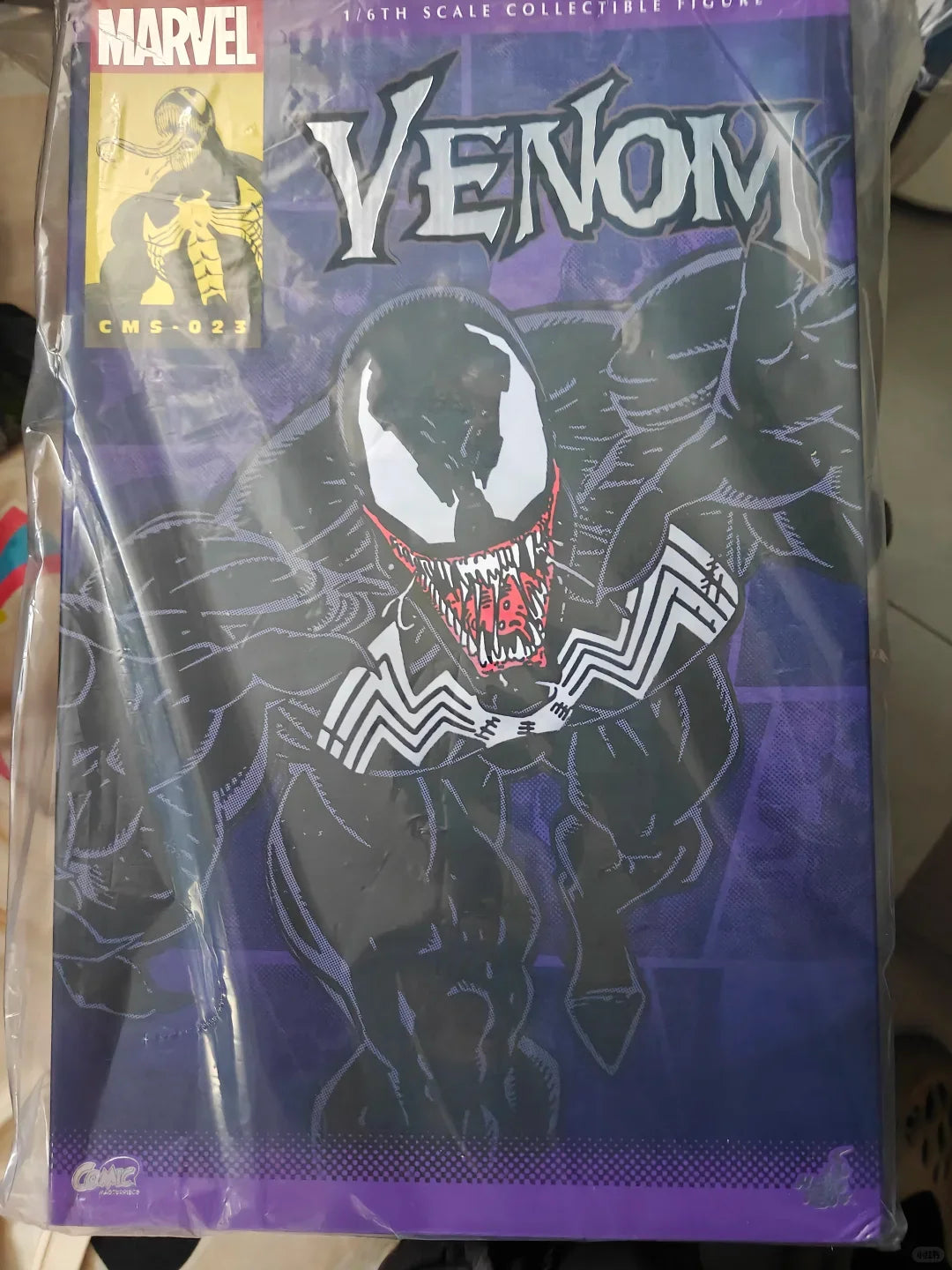Original Hot Toys Marvel CMS023 Venom Manga Version 1：6 Action Figure Trendy Doll Desktop Ornament Collection Toy Boy Xmas Gift