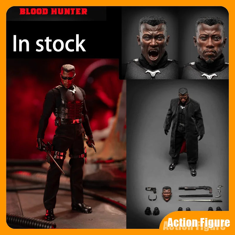 In Stock 1/12 Sawtooth Toys Action Figure Model Blood Hunter Soldier Double-Headed Carving Scale Collection New Collect Gift Toy