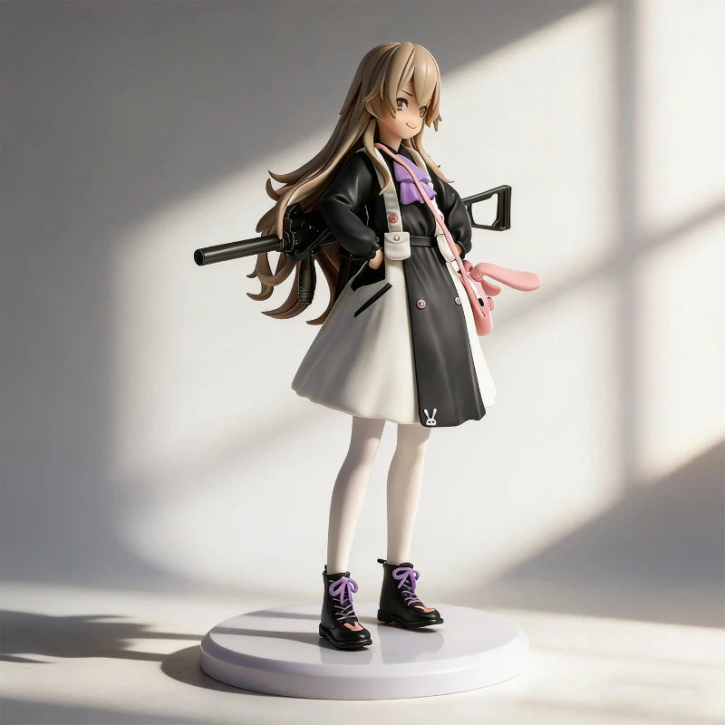 20cm Girls Frontline Figure Ump45 Lop-Eared Rabbit Beautiful Girl Anime Collectible Model Desktop Ornaments Holiday Gifts Toys