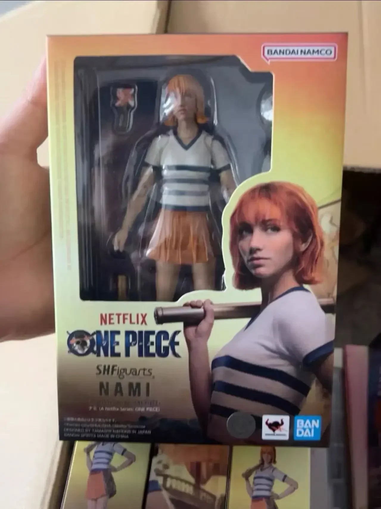 Bandai SHF One Piece Netflix Live Version Luffy Zoro Nami Joint Moving Genuine Artwork in Stock