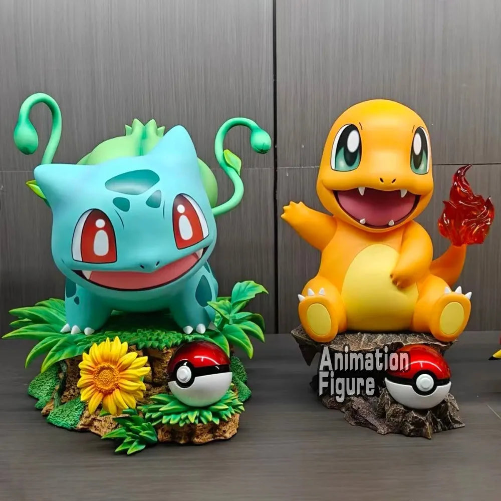 10cm/3.93in Anime Pokemon Figure Bulbasaur Charmander Action Figures 10cm PVC Action Figures Collection Model Toys Gifts