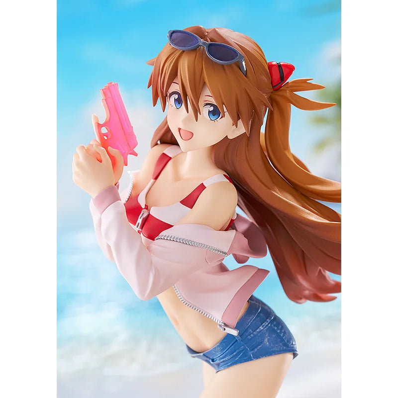 In Stock Good Smile GSC Figure POP UP PARADE BEACH QUEENS Asuka Langley Shikinami Rei Anime Figure Action Model Collection Toys