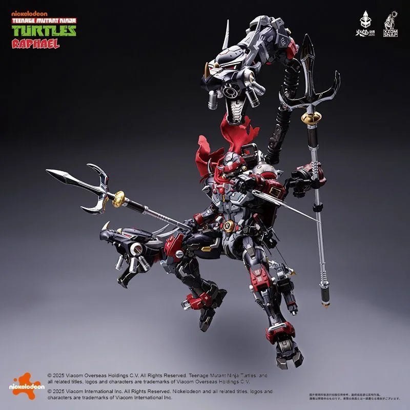Heatboys Toy Raphael Action Figures Red Fiend TMNT Anime Figure Alloy Mecha Toy Ninja Turtle Plastic Toy Birthday Gift
