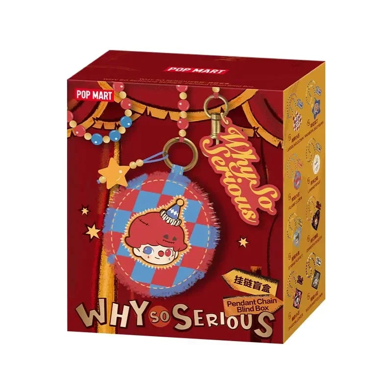 POP MART Why So Serious Series Pendant Blind Box Toys Kawaii Anime Action Figure Surprise Mystery Box Figurines Dolls Kids Gifts