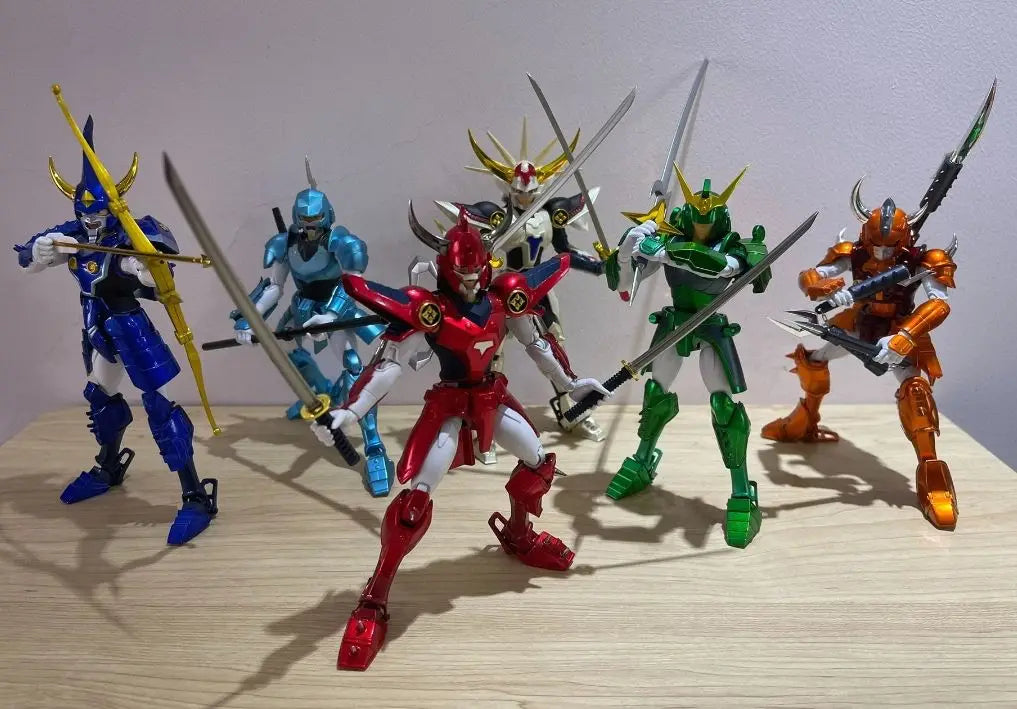 Original in Stock Sentinel Yoroiden Samurai Troopers Ronin Blaze Flame God Anime Figure Collection Model Dolls Action Figure