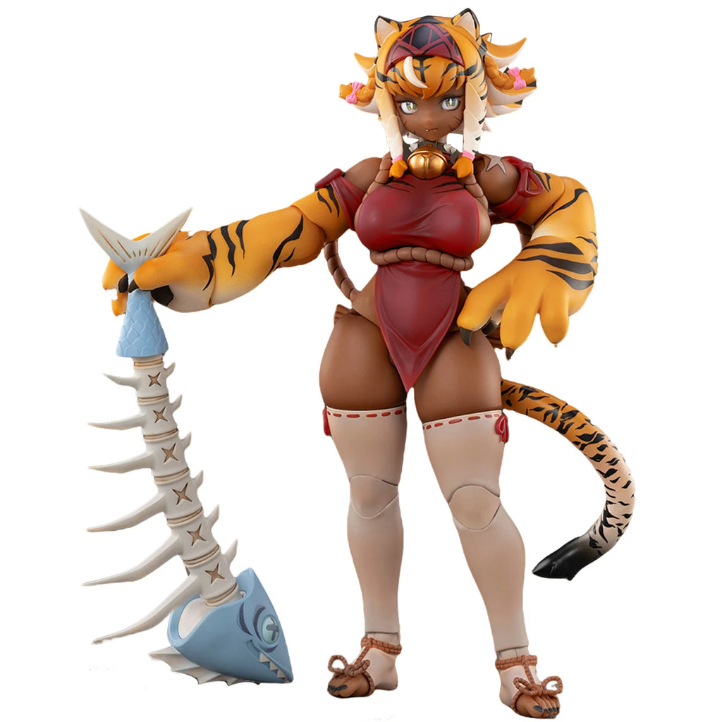 HIPLAY Snail Shell Tiger Girl Garu with Bonus RPG-04 1/12 Scale Anime Action Figure