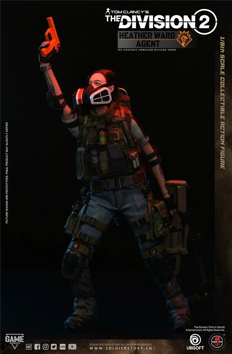 Original SoldierStory SSG009 1/6 Scale Female Soldier Division 2 Agent Demolitions Delciate Full Set12in Action Figure Model