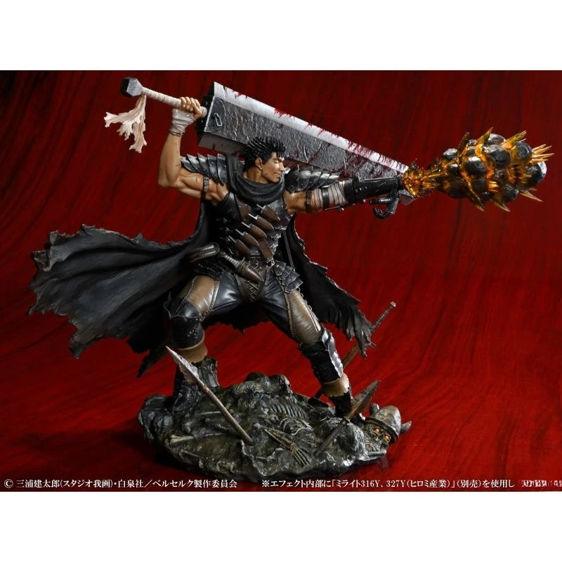 Berserk Guts  Black Swordsman 100% Original genuine 265mm PVC Action Anime Figure Model Toys Figure Collection Doll Gift