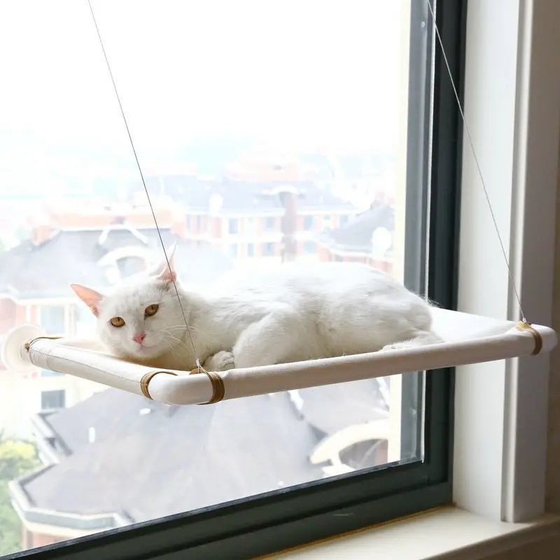 Cat Hammock Window Perch Suction Cup Pet Bed All Season Hanging Cat Nest for Balcony