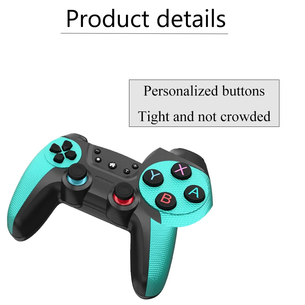 Bluetooth Gamepad for Nintendo Switch OLED/Lite, PS3, Android & PC - Wireless Multi-Platform Controller
