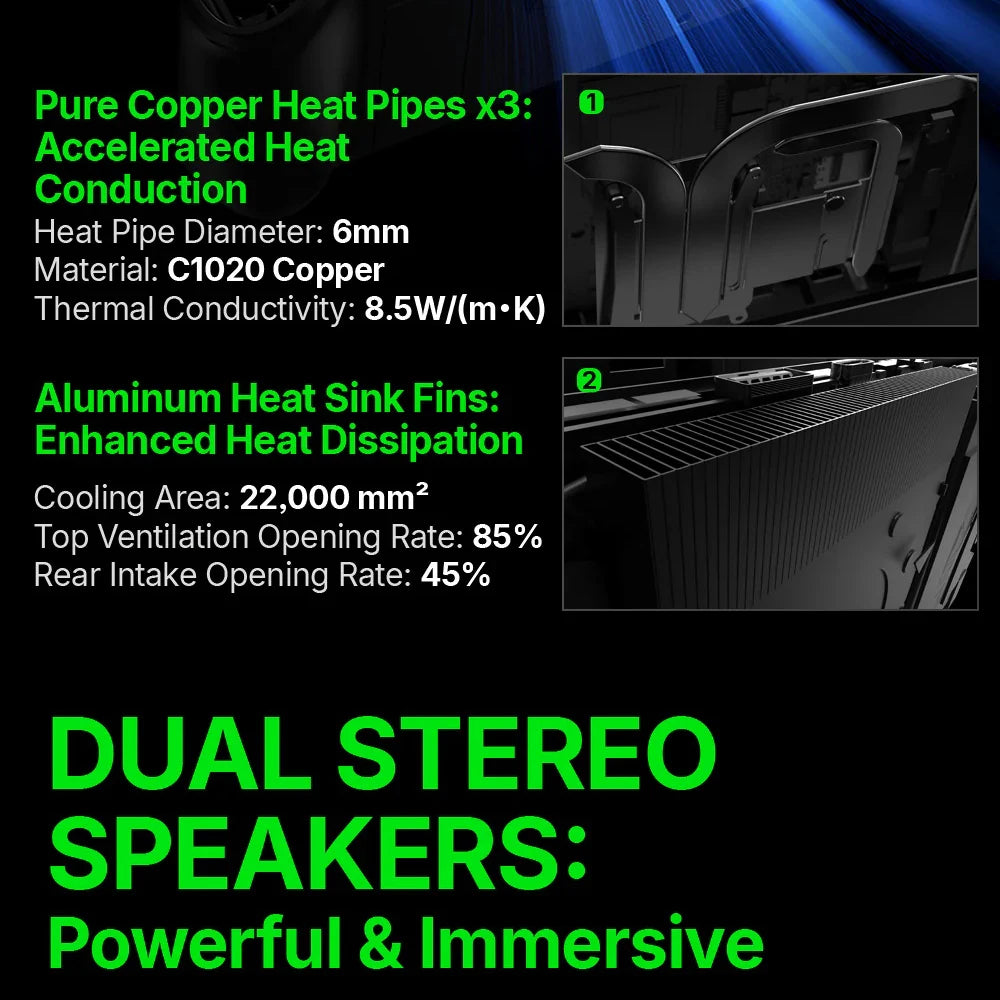 AOKZOE A1X 8" AMD Ryzen AI 9 HX 370 VRR Variable Refresh Rate Handheld Game Console Laptop Oculink Port Dual USB 4.0 Port