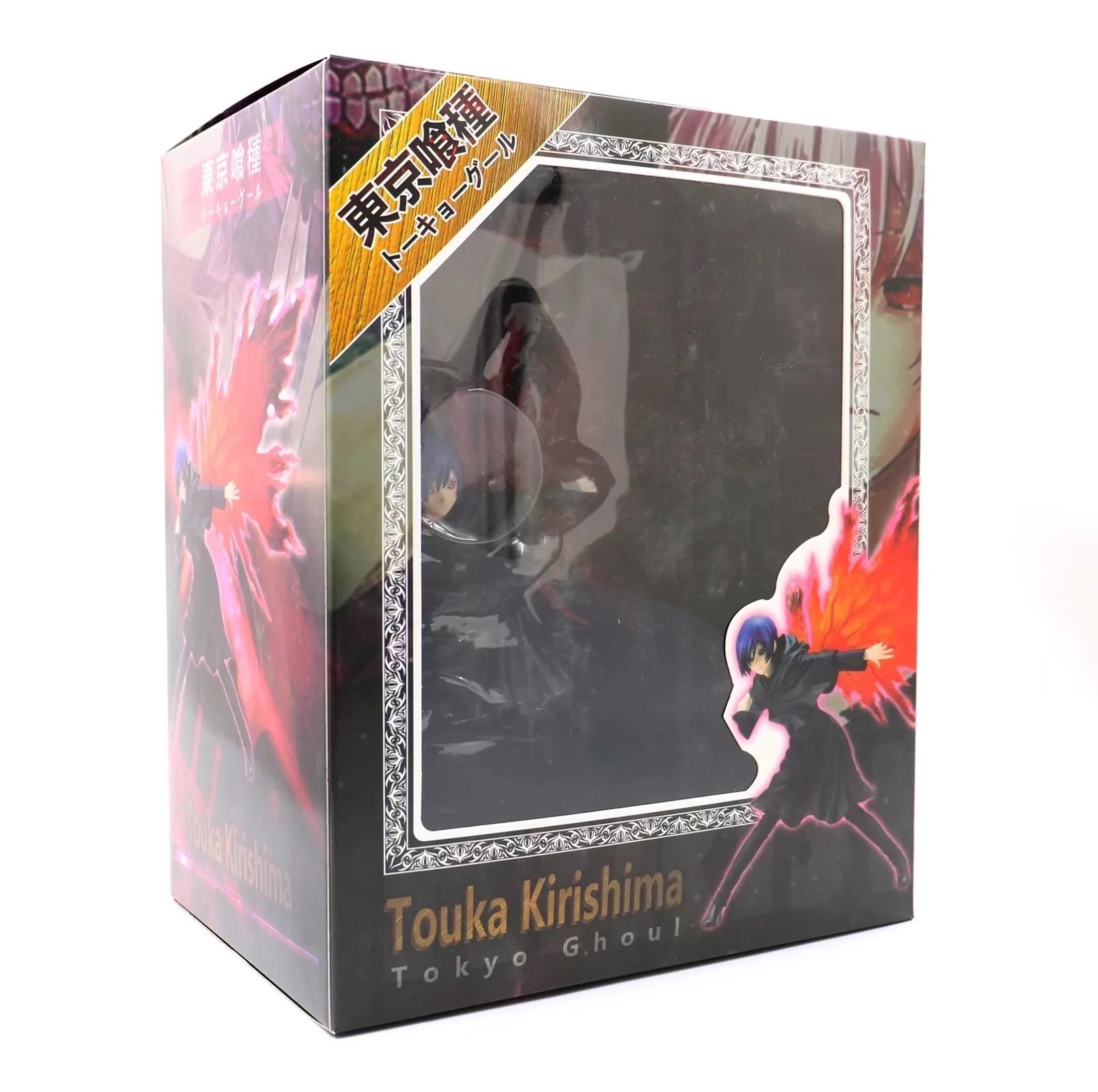 26cm Tokyo Ghouls Touka Kirishima Anime Girl Figure Model Statue Boys Collection Desktop Decoration Ornament Toys Gifts