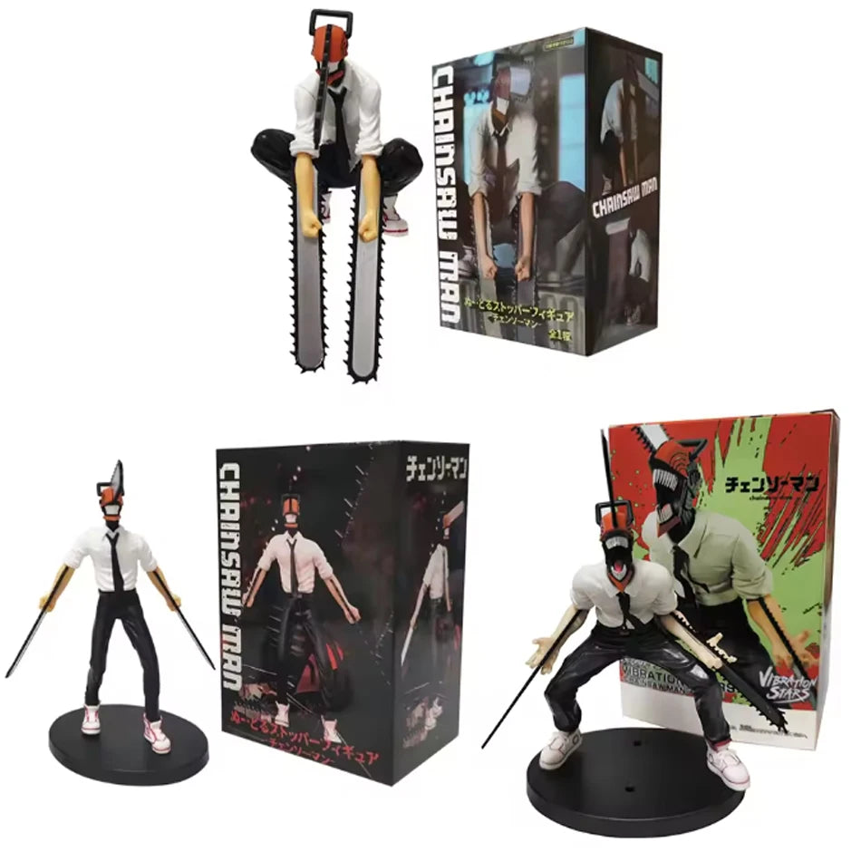 Hot  chainsaw man anime figure power denji action figure pvc chainsaw man power statuette pvc adult collection model doll toy