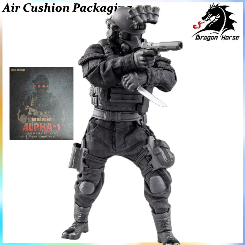 DRAGON HORSE Genuine SCP Mobile Task Force D-level Personnel Are Lucky Mole Red Right Biochemical Corps Action Figures Model Toy