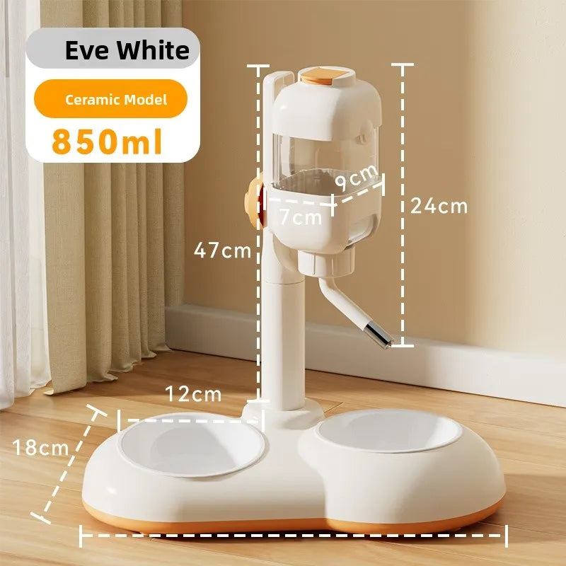 Auatic Hanging Dog Waterer No Wet Mouth Pet Drinking Fountain Cage Feeding Bowl Watering Pot Hipidog Pet Supplies