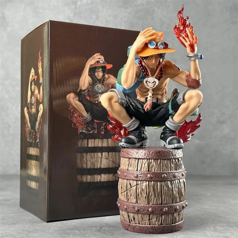 In Stock One Piece Ace Limited Edition Gk Figure Ao Anime Statue Trendy Desktop Decoration Collectible Toy Genuine