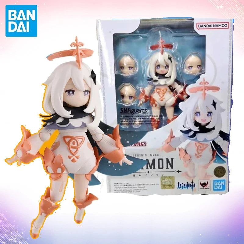 Original S.H.Figuarts SHF GENSHIN IMPACT PAIMON Anime Action Figure Model Toy Gift Collection WB Toys