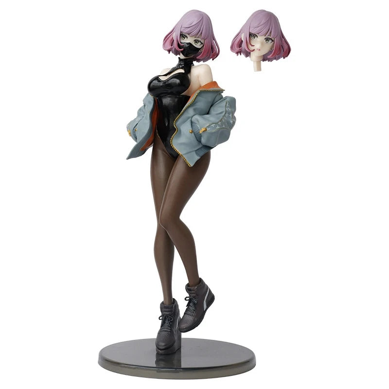 24cm Astrum Design Luna illustration by YD Anime Figure Sexy Black Pink Mask Girl Action Figure PVC Collectible Model Doll Toys