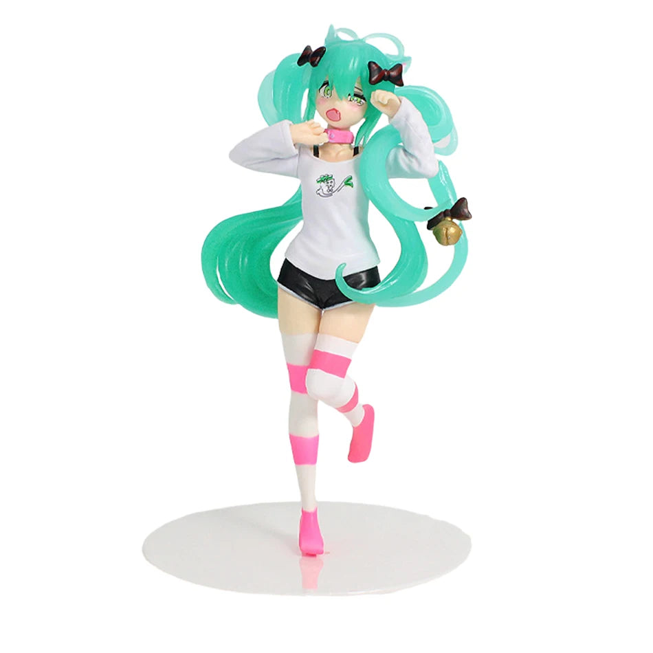 Anime Hatsune Miku Figure 12-22CM Virtual Singer Manga Statue Kawaii Model Toy for Computer Desk Cake Decoration Gift