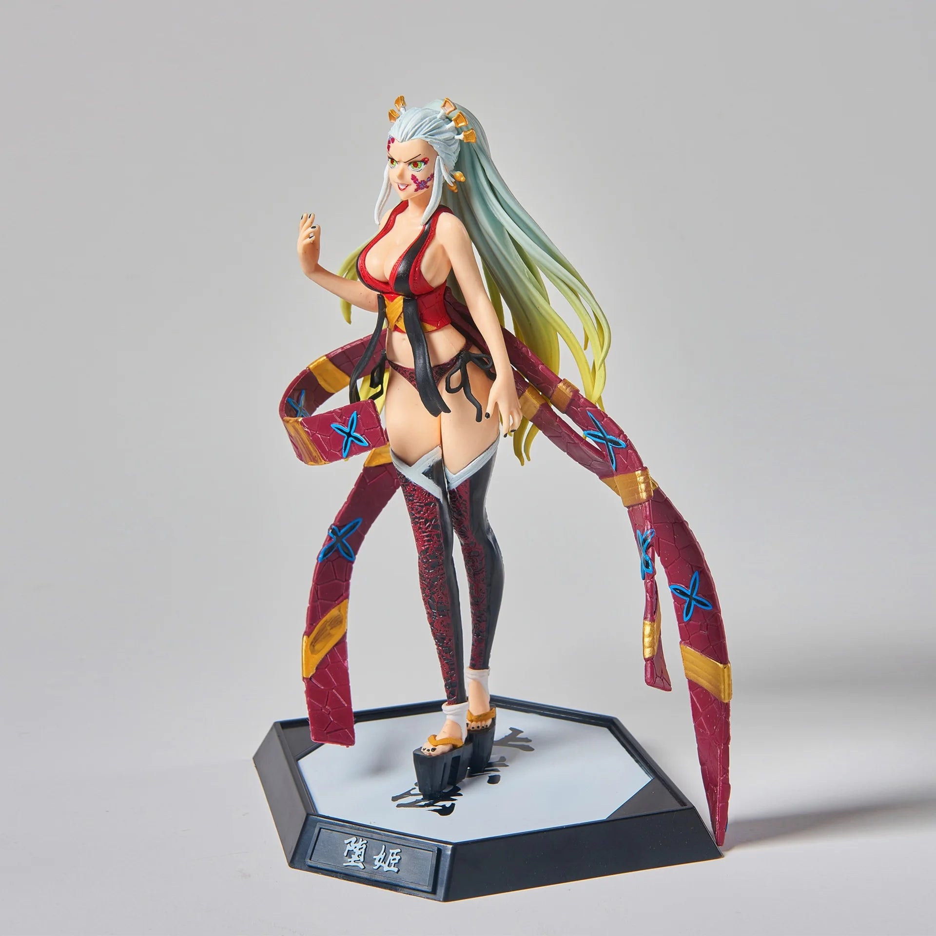 29 cm Kimetsu no Yaiba Anime Figuren Yoriichi Daki Gyutaro 12 Stil Action Figur Statue Modell Puppe Sammlung Spielzeug Geschenke