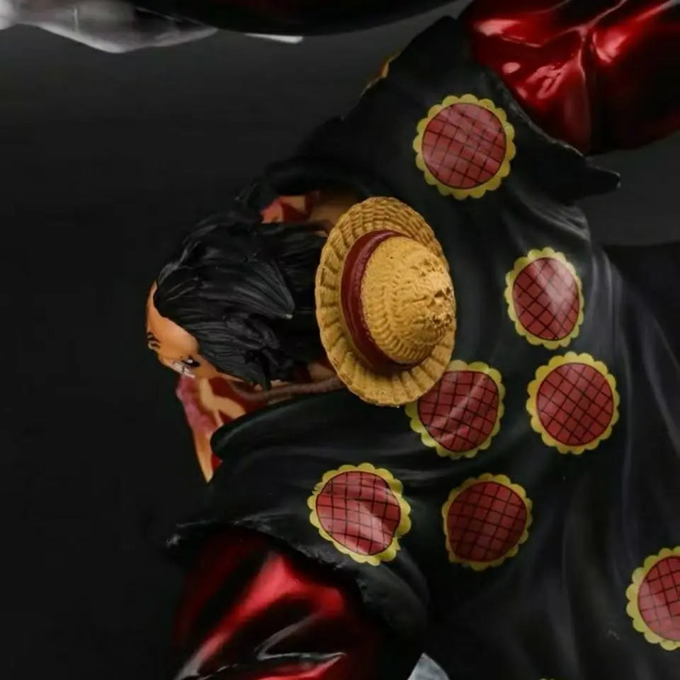 28cm Anime One Piece Phantom Luffy 4th Gear Great Ape King Luffy Action Figure Scene Pvc Statue Model Doll Collection Toys Gift