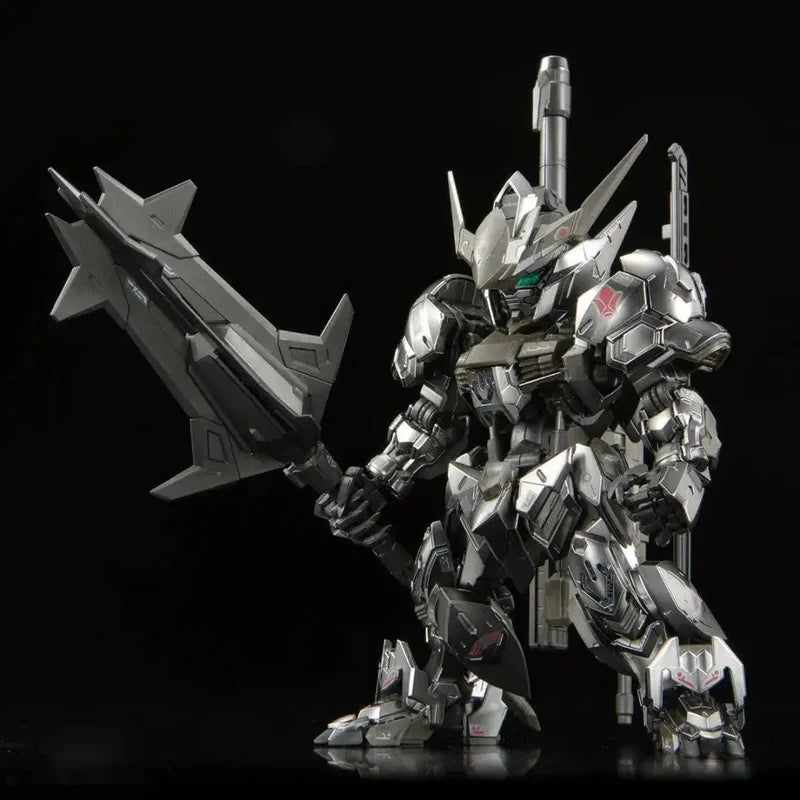 MGSD Base Limited Barbatos Iron Blooded Electroplating Silver Color Mech Assembly Model Kit Action Figure Decorative Boy Toys