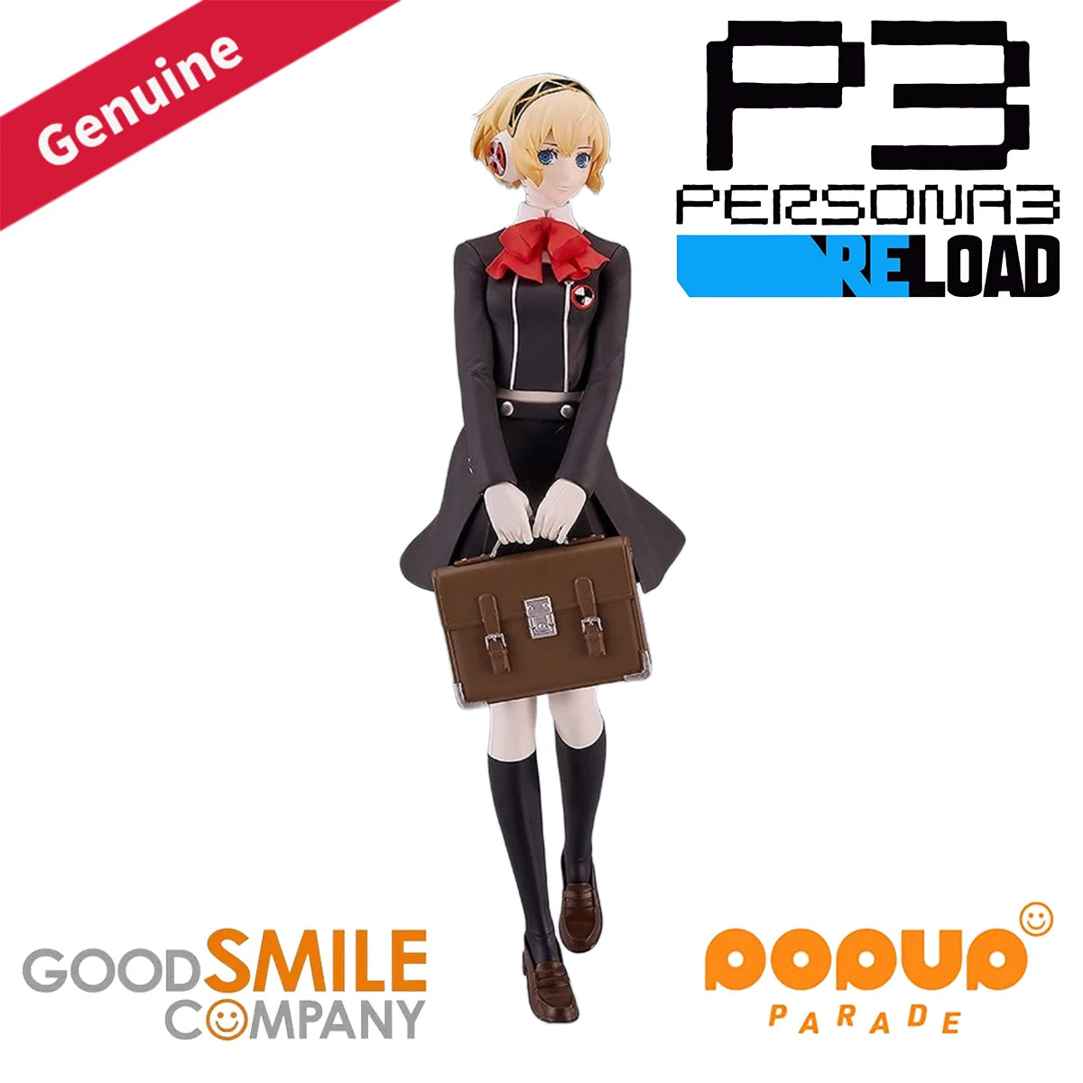 Original Genuine Good Smile Company Prepainted Pop Up Parade Persona 3 Reload Aegis School Uniform Ver. H=160mm Game Figure Gift