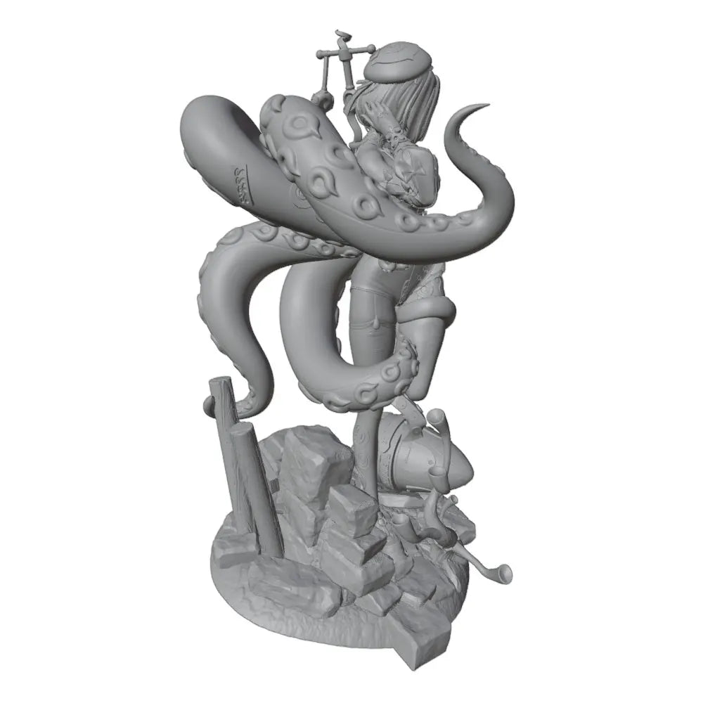 75mm100mm  Anime Character Statue GK Miniature 3D Printed Gray Model Figurine DIY Doll Model Unassembled And Unpainted